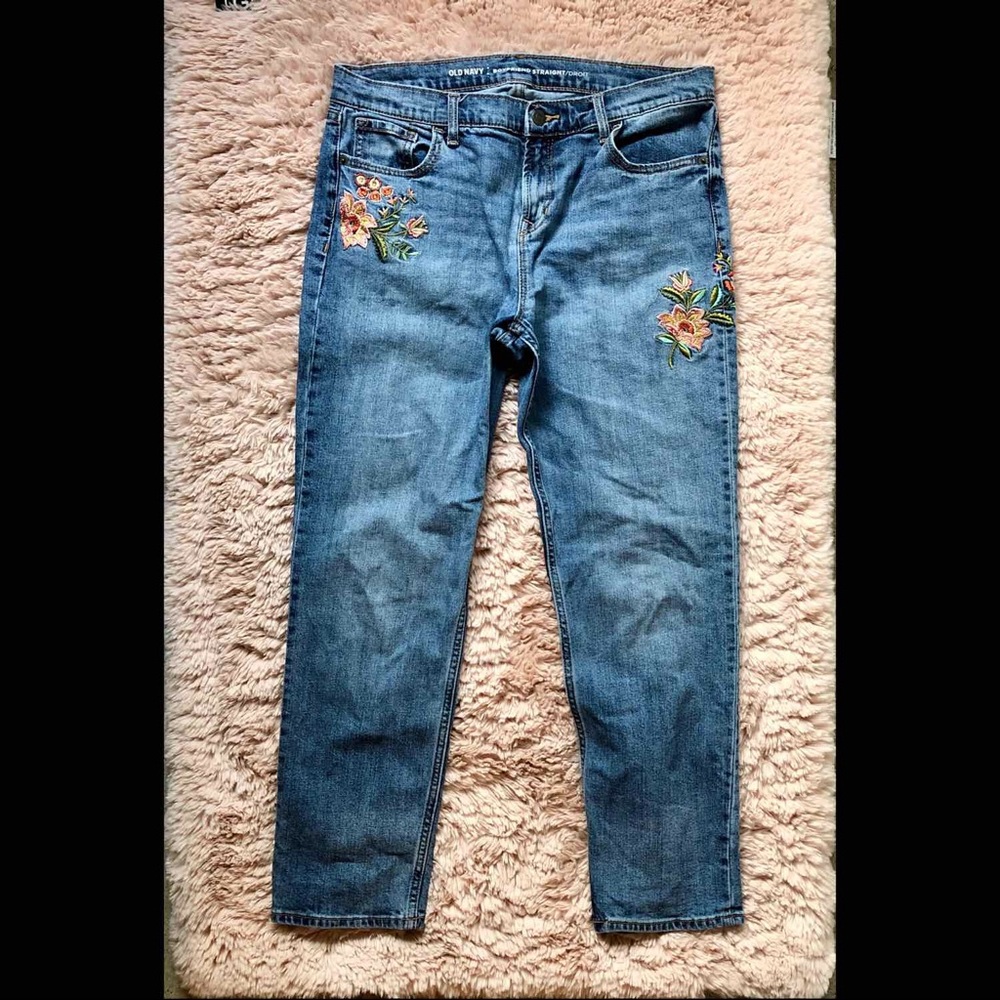 Embroidered Jeans size 10